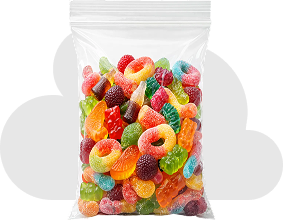 Regular sugary gummies